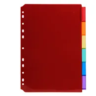 Separatori Neutri in PPL Exacompta - A4 - 6 Tasti - 3906E (Assortiti)