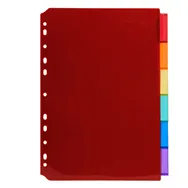 Separatori Neutri in PPL Exacompta - A4 - 6 Tasti - 3906E (Assortiti)