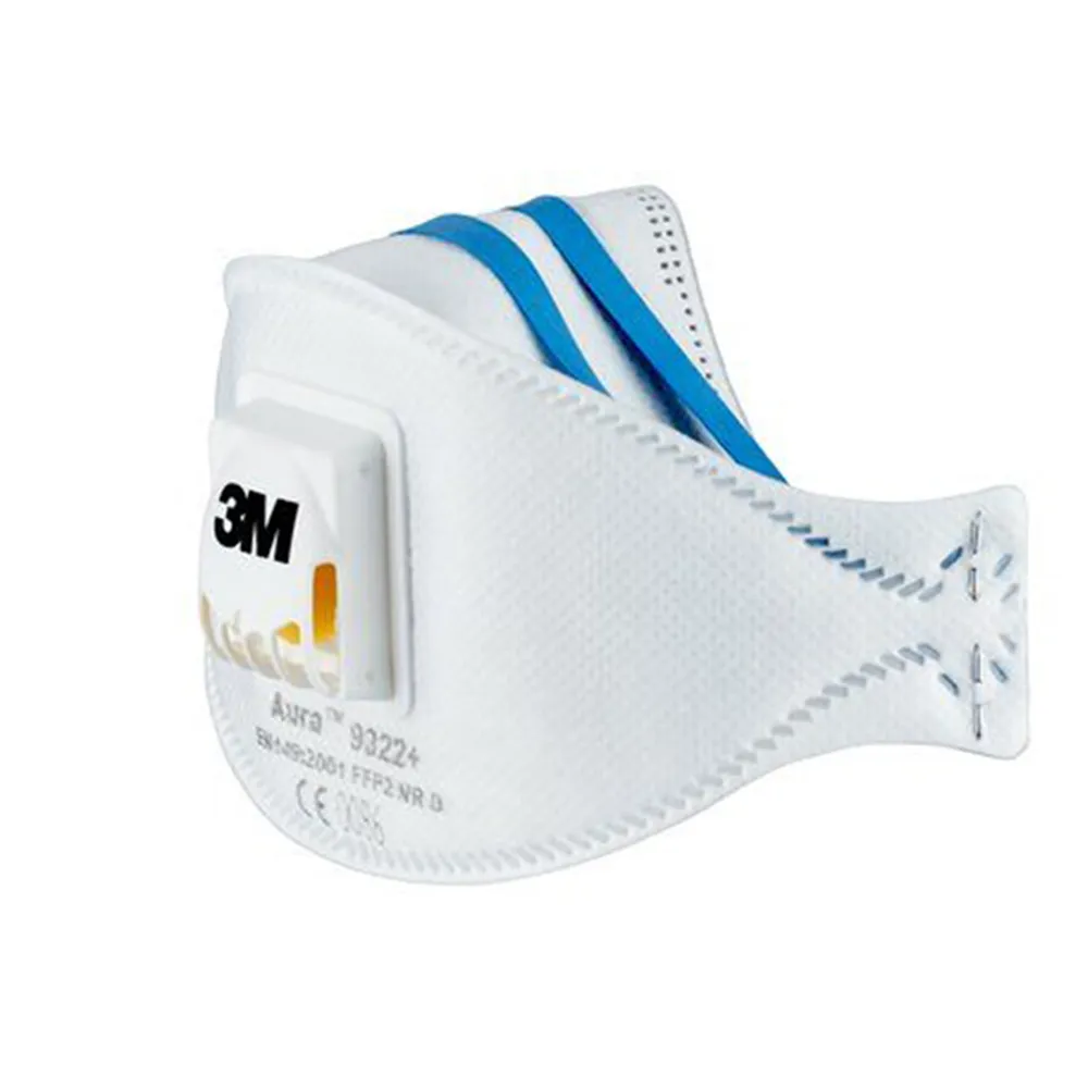 Mascherina FFP2 Aura 9322+ con Valvola 3M - 7100140882 (Bianco Conf. 10)