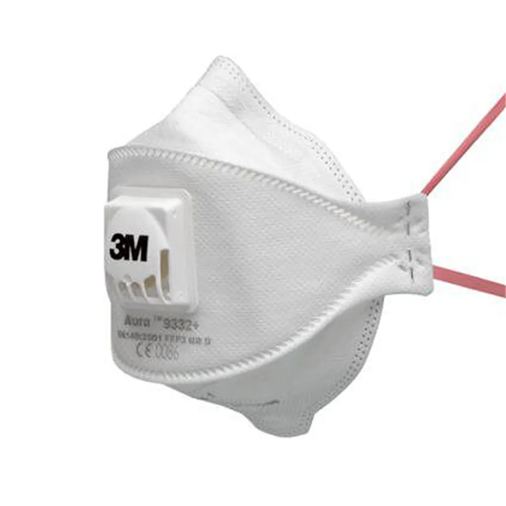 Mascherina FFP3 Aura 9332+ con Valvola 3M - 7100140880 (Bianco Conf. 10)