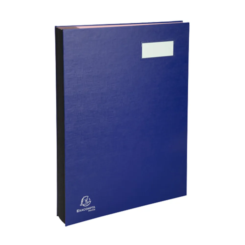 Libro Firma 20 Pagine Exacompta - 24x35 cm - 57022E (Blu)
