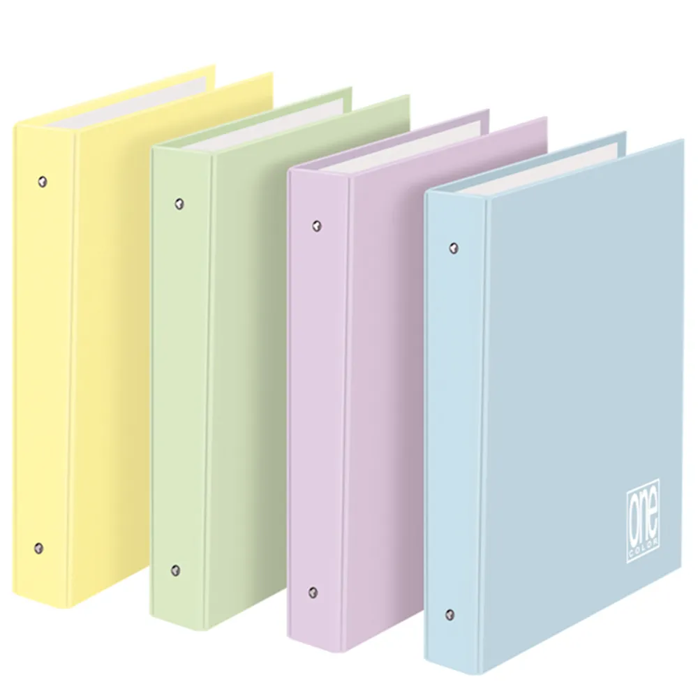 Raccoglitore One Color Blasetti - 26x32 cm - 4 Anelli Tondi 30 mm - Dorso 4 - 7191 (Assortiti Pastello Conf. 6)