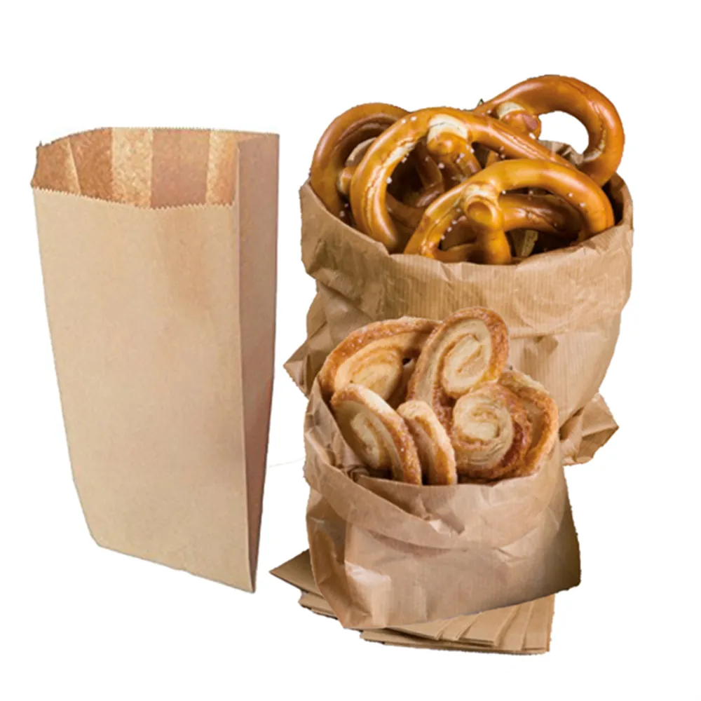 Sacchetto per Alimenti in Carta Kraft Rex Sadoch - 17x6x34 cm - MLN06 (Avana Conf. 100)