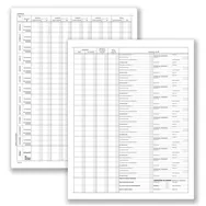 Registro Prospetto Riepilogativo Associazioni Sportive Data Ufficio - 8 Pagine - 24,5x31 cm - DU13852S000