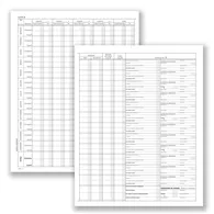 Registro Prospetto Riepilogativo Minori Data Ufficio - 8 Pagine - 24,5x31 cm - DU138510000 (Conf. 2)