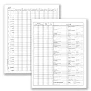 Registro Prospetto Riepilogativo Minori Data Ufficio - 8 Pagine - 24,5x31 cm - DU138510000 (Conf. 2)