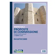 Blocco Proposte Commissione Data Ufficio - 33/33/33 Copie Autoricalcanti - 21,5x29,7 cm - DU1672C3300