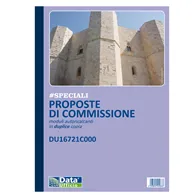 Blocco Proposte Commissione Data Ufficio - 50/50 Copie Autoricalcanti - 21,5x29,7 cm - DU16721C000