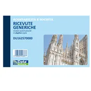 Blocco Ricevute Generiche Data Ufficio - 50/50 Copie Autoricalcanti - 16,8x10 cm - DU162570000 (Conf. 5)
