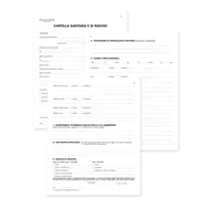 Registro Cartella Sanitaria di Rischio Data Ufficio - 34 Pagine Numerate - 24,5x31 cm - DU131910000