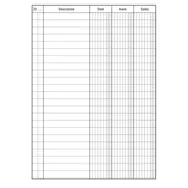 Registro Dare/Avere/Saldo Data Ufficio - 96 Pagine - 12x17 cm - DU133300000 (Conf. 2)