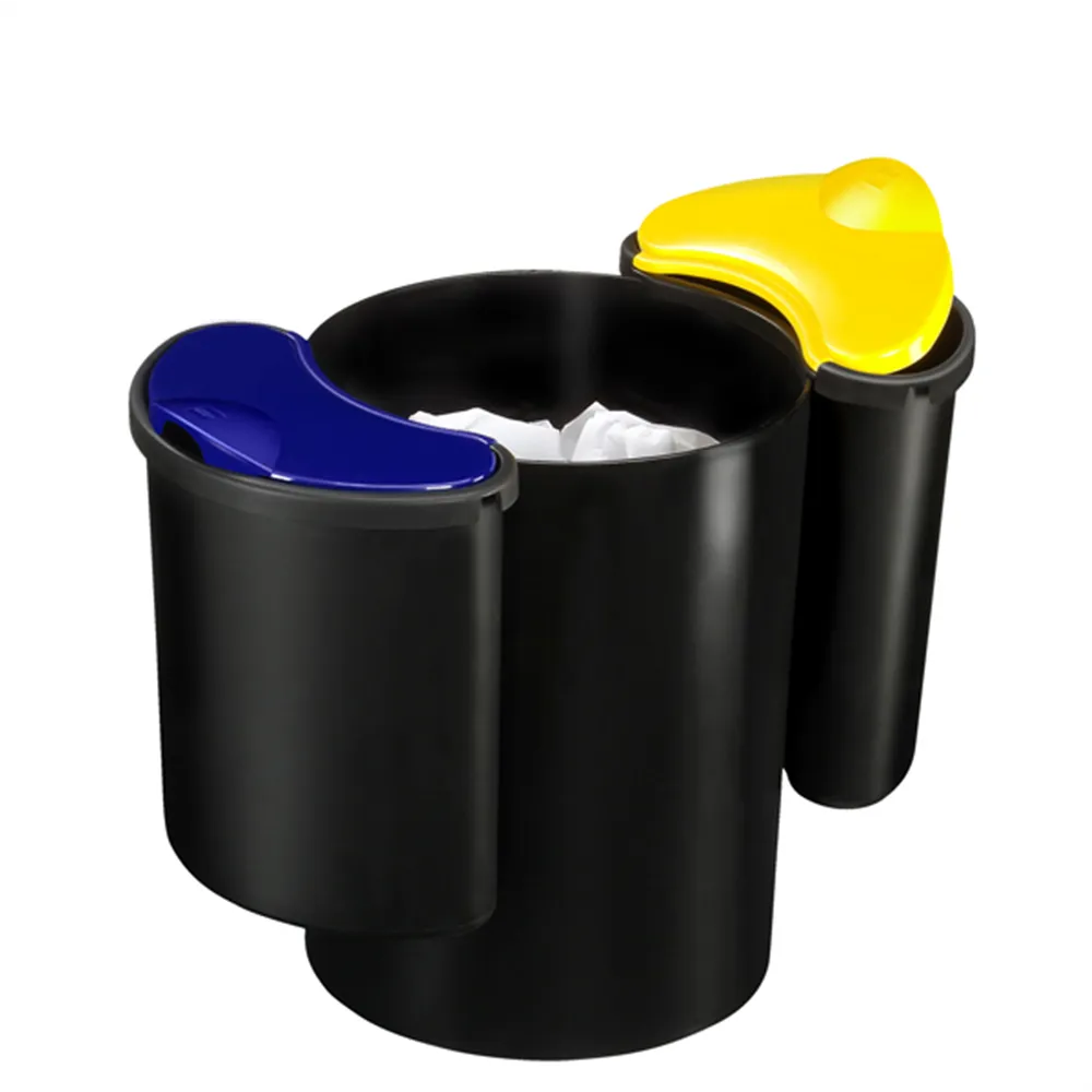 Cestino Gettacarte per Raccolta Differenziata 516 CEP - 16 Litri - 26x33,7 cm - 1005160011 (Giallo, Blu e Nero)