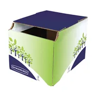 Cestino per Riciclo Fellowes - 24,8x23,5x31,4 cm - 8049301 (Verde e Blu Conf. 5)
