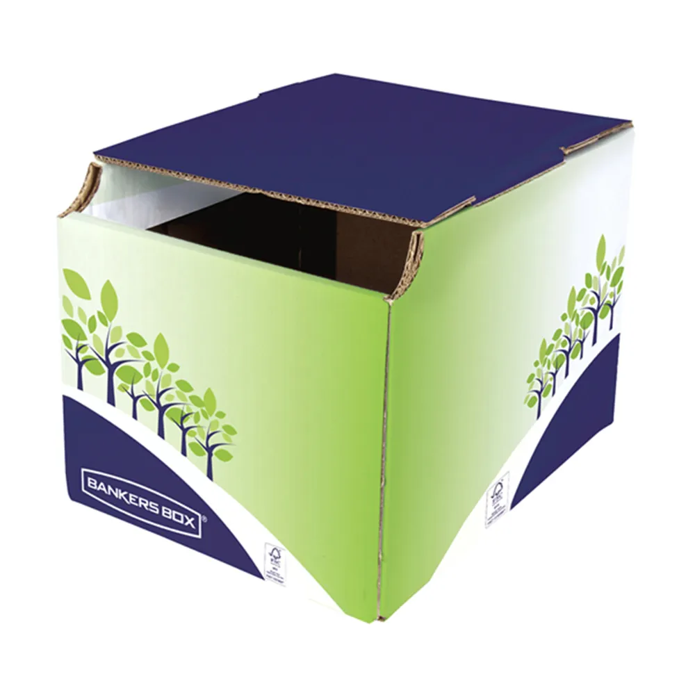 Cestino per Riciclo Fellowes - 24,8x23,5x31,4 cm - 8049301 (Verde e Blu Conf. 5)