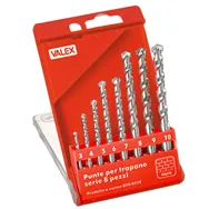 Punte Trapano per Muro Valex - Misure Assortite - 1461158 (Conf. 8)