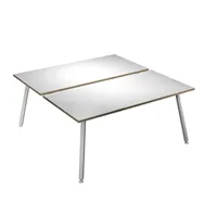 Scrivania a 2 Postazioni Contrapposte Skinny Metal Artexport - 180x166 cm - 6405B-DJA-3C-AM (Bianco)
