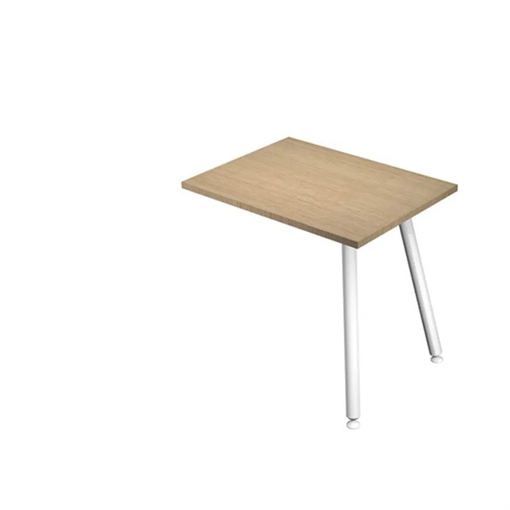 Allungo Laterale per Scrivania Lineare Skinny Metal Artexport - 80x60 cm - 6417-DJA-C-AM (Rovere e Bianco)