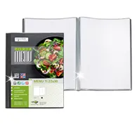 Portamenù Personalizzabile Menu TI Sei Rota - A4 - 6 Buste - 56700610 (Nero)