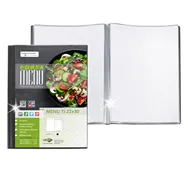 Portamenù Personalizzabile Menu TI Sei Rota - A4 - 6 Buste - 56700610 (Nero)