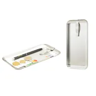 Portaconto in Metallo con Fermaglio Securit - 28,5x9cm - MC-BP-BSS (Acciaio)