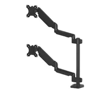 Braccio Portamonitor Doppio Verticale Platinum Series Fellowes - 8043401 (Nero)