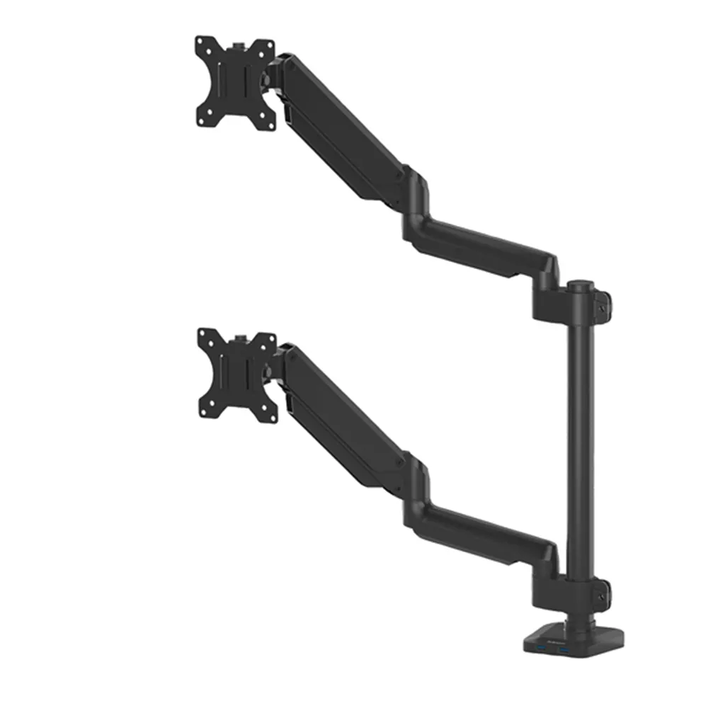 Braccio Portamonitor Doppio Verticale Platinum Series Fellowes - 8043401 (Nero)