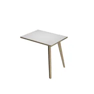 Allungo Laterale per Scrivania Lineare Woody Artexport - 80x60 cm - 6417-DKA-3C (Bianco e Rovere)