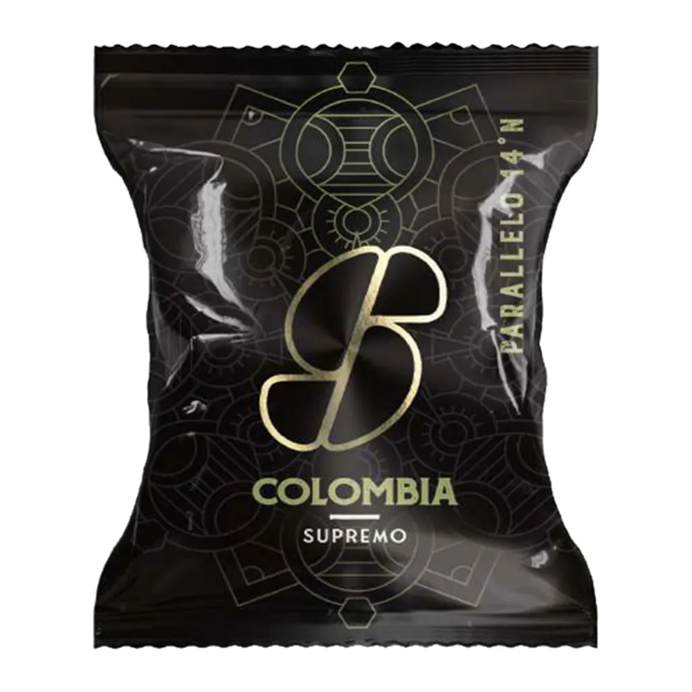 Capsula Caffè Essse Caffè - Compatibile con Essse Caffè S12 e S20 - PF2334 (Colombia Supremo Conf. 50)