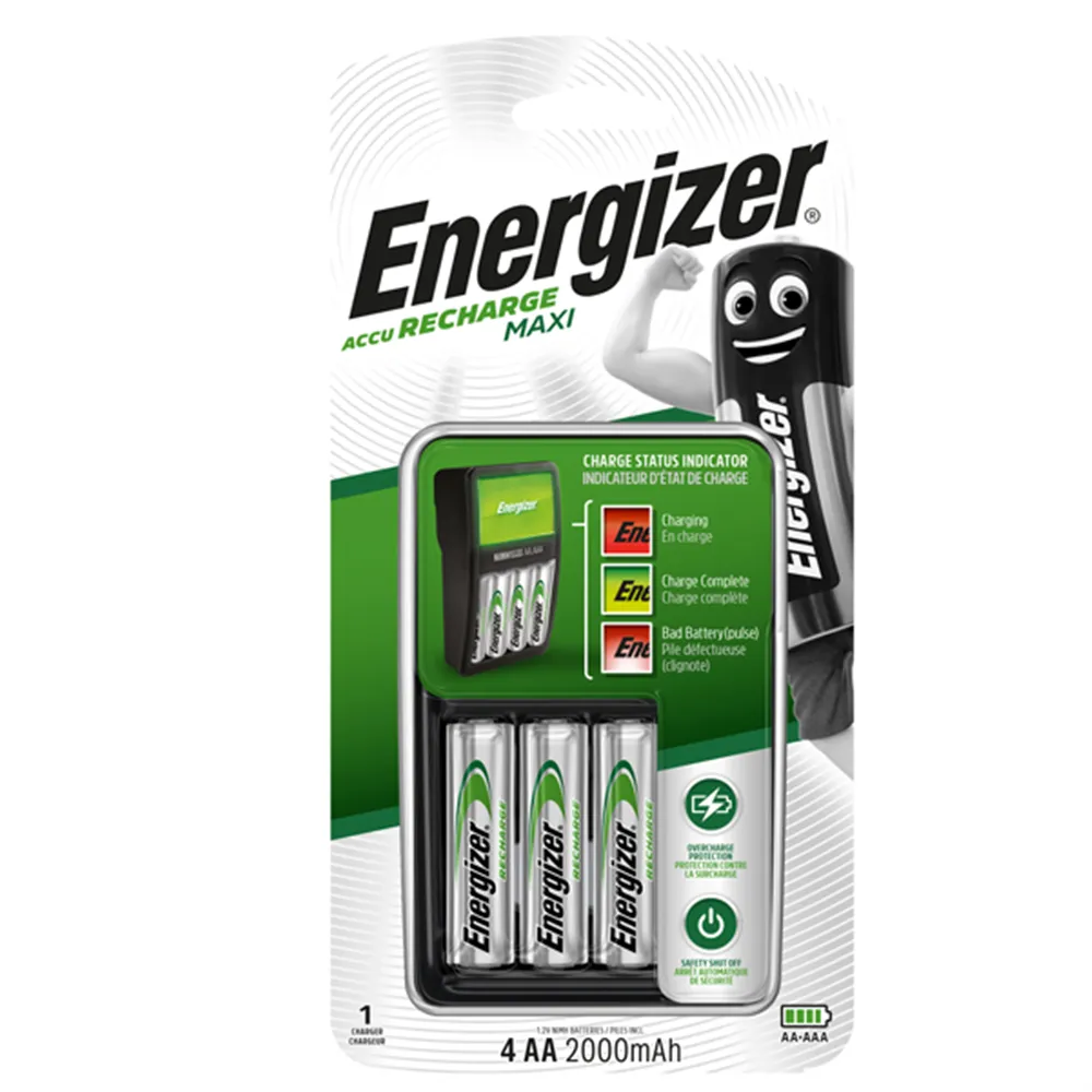 Caricabatteria Recharge Maxi Energizer - Stilo AA / Ministilo AAA - E300809600
