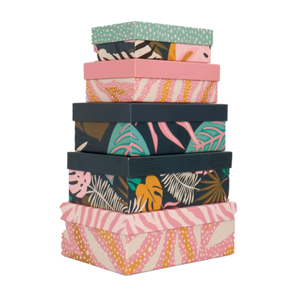 Scatola Regalo in Cartone - Dimensioni Assortite - HK-73 (Fantasia Breeze Conf. 5)