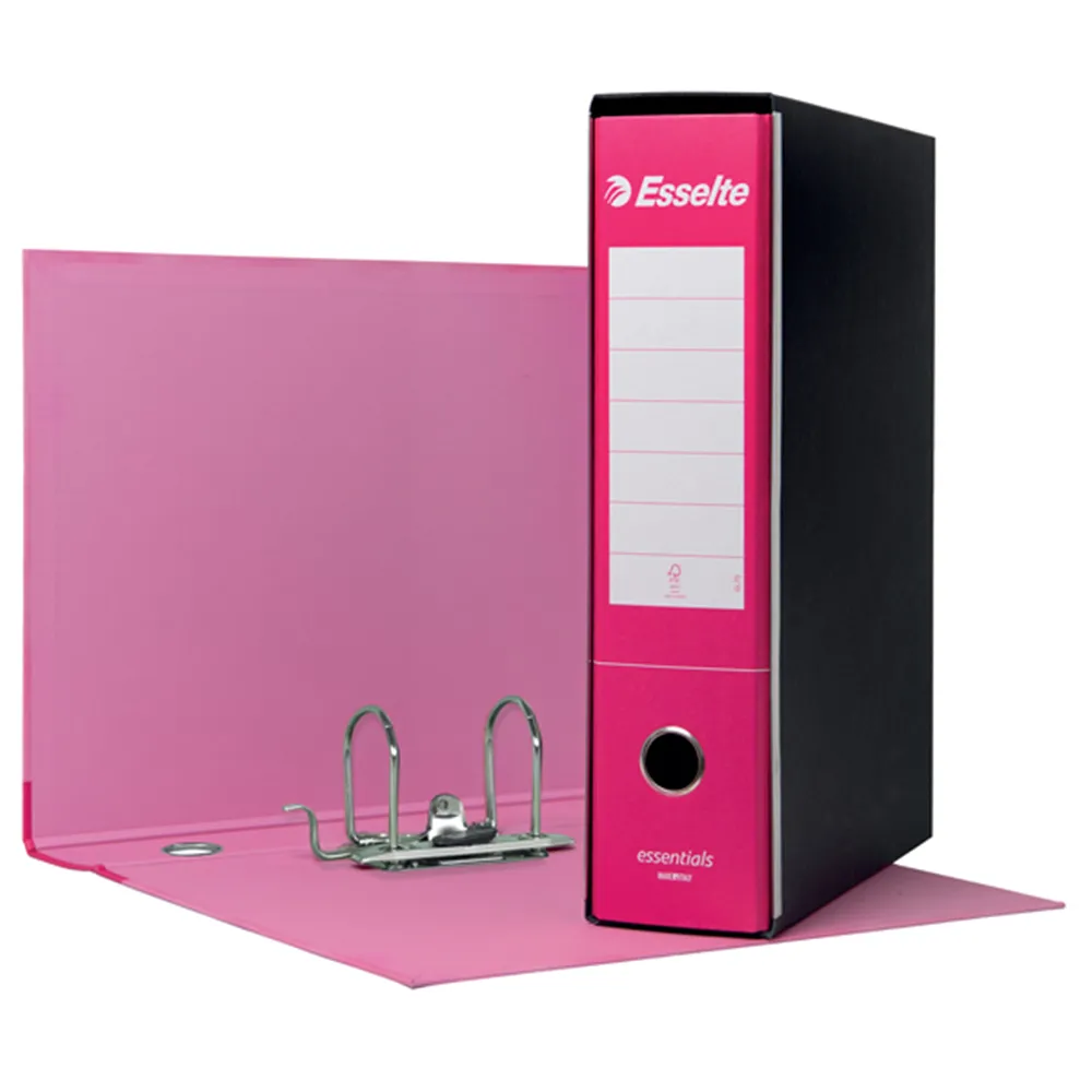 Registratore Essentials G75 Esselte - Protocollo - Dorso 8 - 23x33 cm - 390775900 (Fucsia Conf. 6)