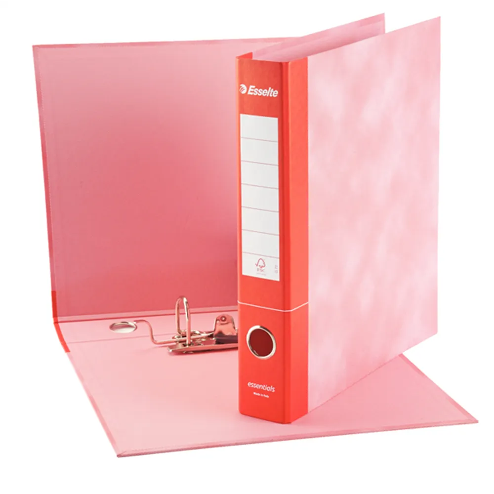 Registratore Essentials G74 Esselte - Protocollo - Dorso 5 - 23x33 cm - 390774160 (Rosso Conf. 8)
