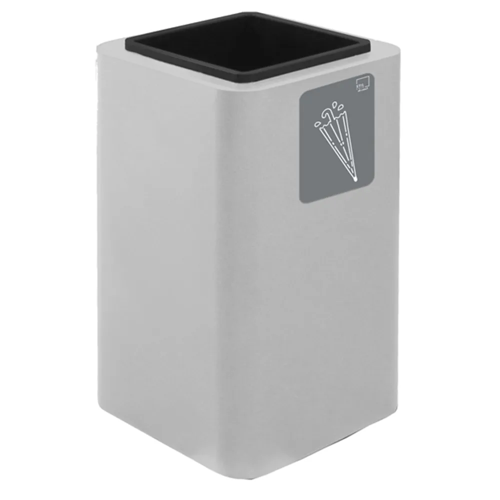 Portaombrelli Cubo Stilcasa - 38x38x65 cm - 94 Litri - PU90F-B06 (Bianco)