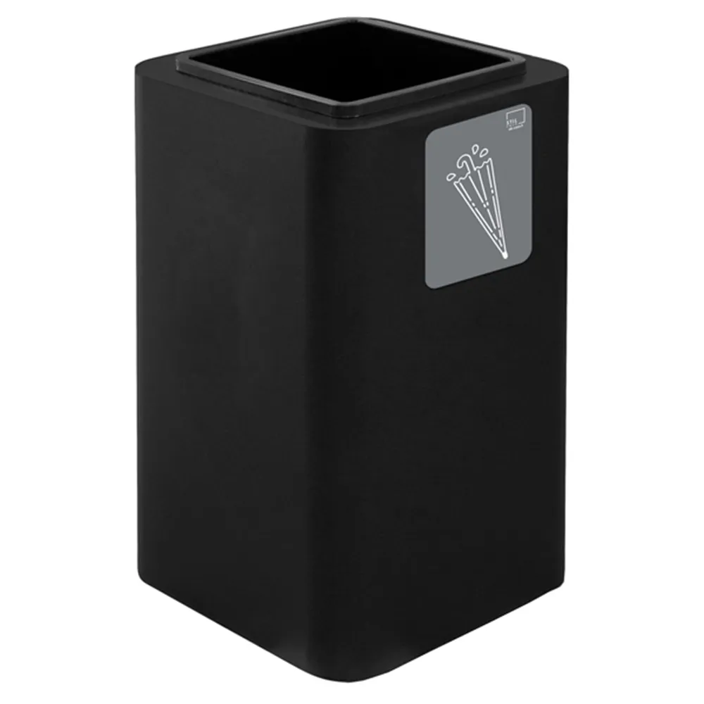 Portaombrelli Cubo Stilcasa - 38x38x65 cm - 94 Litri - PU90F-N06 (Nero)