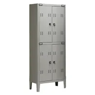 Armadio Spogliatoio in Metallo Tecnical 2 - 4 Posti - 70x35x180 cm - B2+2-G (Grigio)