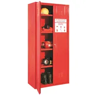 Armadio in Metallo per DPI Fasma - 2 Vani - 80x40x180 cm - AP/80/3000/S (Rosso)