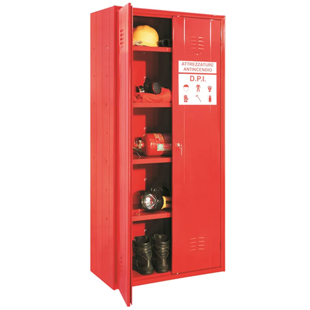 Armadio in Metallo per DPI Fasma - 2 Vani - 80x40x180 cm - AP/80/3000/S (Rosso) Armadio in Metallo per DPI Fasma - 2 Vani - 80x40x180 cm - AP/80/3000/S (Rosso)