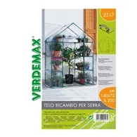 Telo di Ricambio per Serra Ibicus Verdemax - 8 Ripiani - 140x73x200 cm - 2517 (Trasparente)