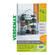 Telo di Ricambio per Serra Ibicus Verdemax - 8 Ripiani - 140x73x200 cm - 2517 (Trasparente)