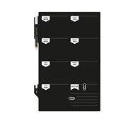 Lavagna da Parete Weekplanner Securit - 30x45 cm - FB-PLAN (Nero)