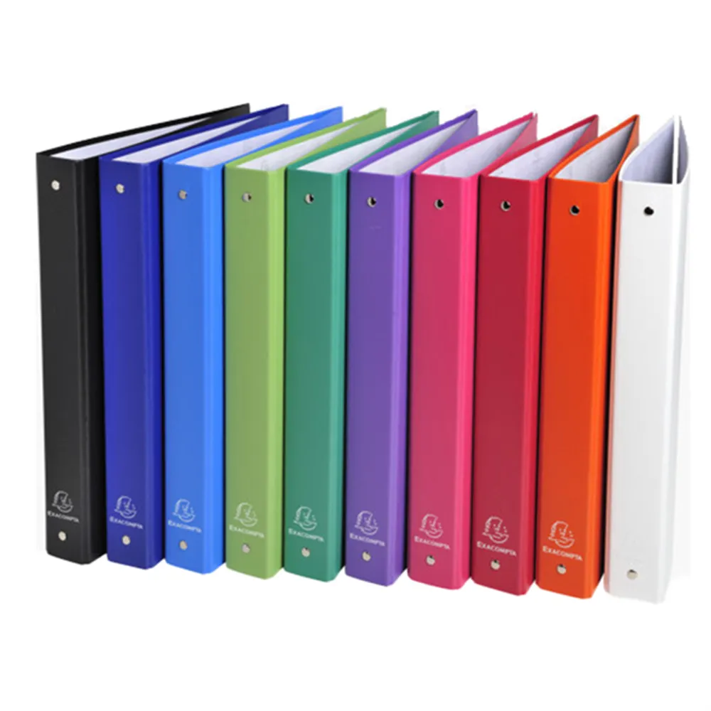 Raccoglitore Foderato in PPL Exacompta - 26x32 cm - 4 Anelli Tondi 30 mm - 51330E (Assortiti Conf. 20)