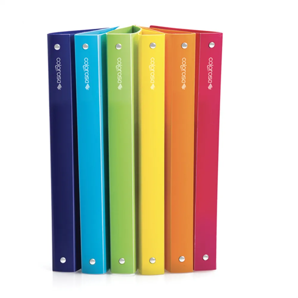 Raccoglitore Colorosa Riplast - 24,5x30,7 cm - 4 Anelli Tondi 15 mm - 362815.S1 (Assortiti Conf. 24)