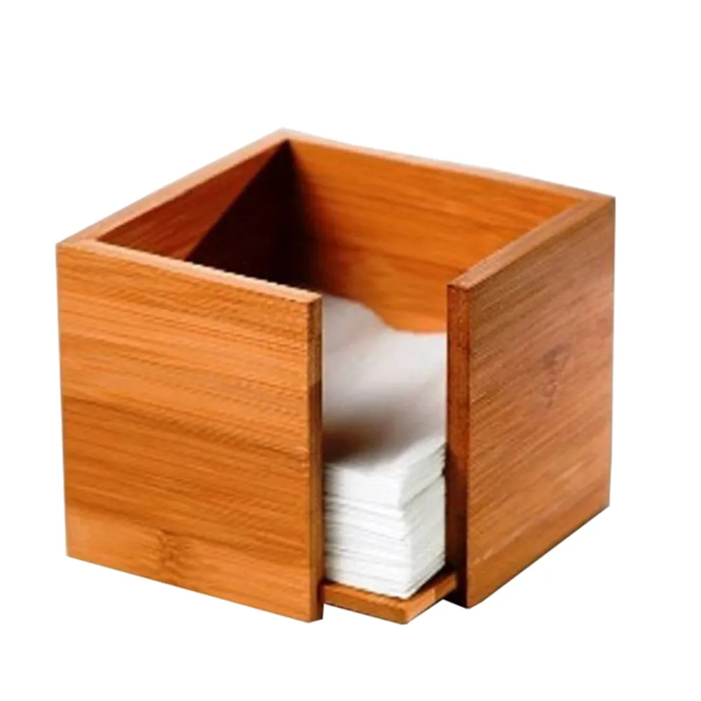 Portatovaglioli in Bamboo Leone - 19x19x10 cm - S0086 (Naturale)