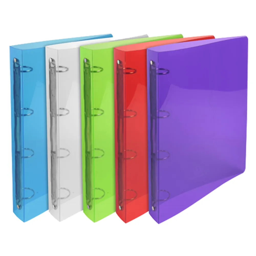 Raccoglitore Crystal Colours Exacompta - 26,8x32 cm - 4 Anelli Tondi 30 mm - 51298E (Assortiti Conf. 20)