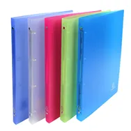 Raccoglitore Crystal Colours Exacompta - 25x32 cm - 4 Anelli Tondi 15 mm - 51169E (Assortiti Conf. 20)