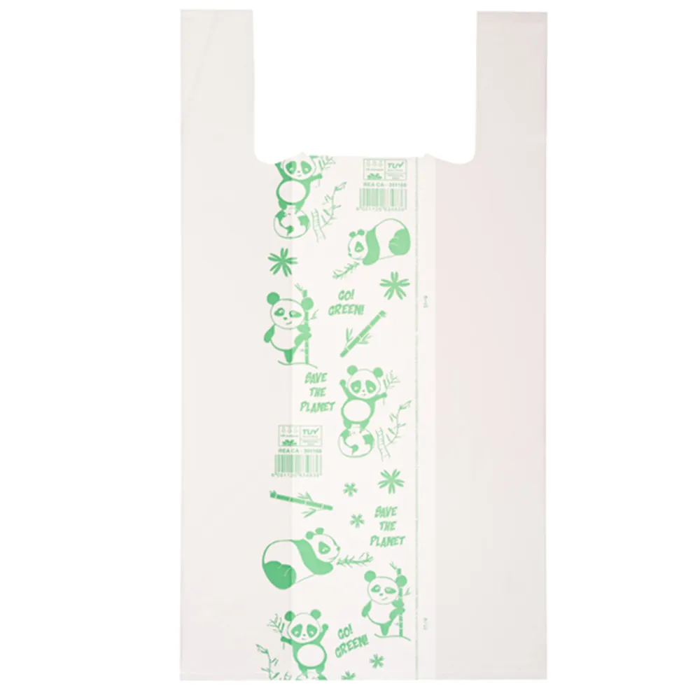 Shopper Maxi in Mater-Bi - 30x60 cm - G1D012S (Bianco Conf. 500)