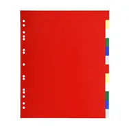 Separatori Neutri in PPL Exacompta - A4 Maxi - 12 Tasti - 93H (Assortiti Conf. 50)