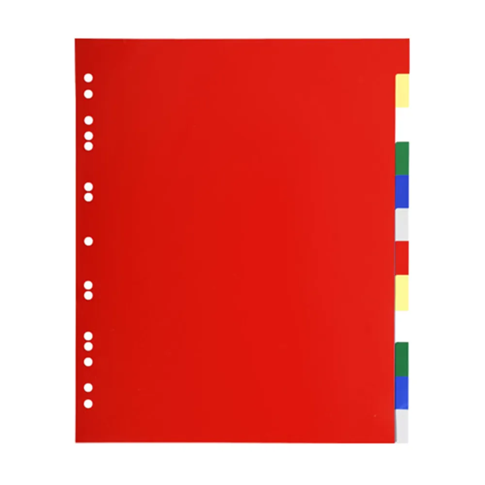 Separatori Neutri in PPL Exacompta - A4 Maxi - 12 Tasti - 93H (Assortiti Conf. 50)