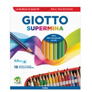 Matite Colorate Supermina Giotto Fila - 3,8 mm - 237900 (Assortiti Conf. 18)