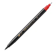 Penna con Doppia Punta in Fibra Fude Pen SFW34A Pentel - 1,2 mm - OX15024 (Nero Conf. 10)